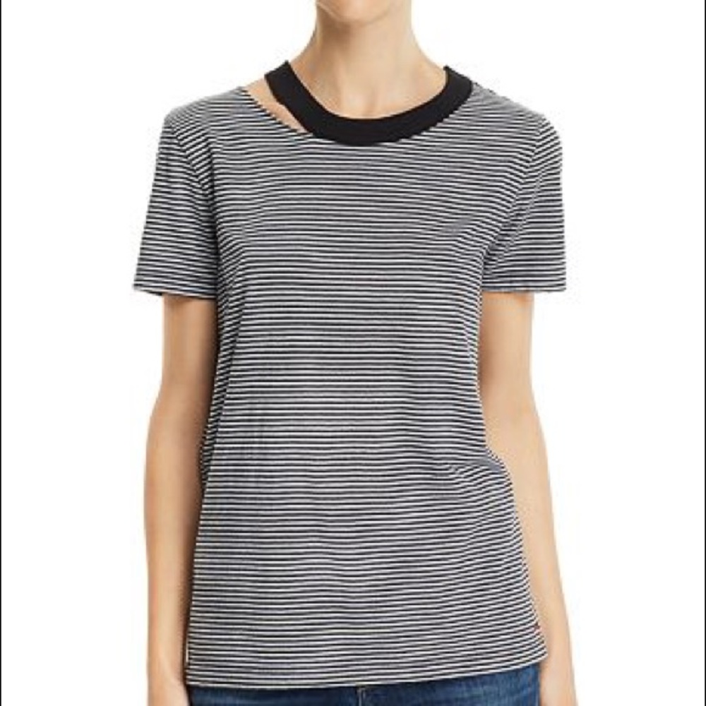 🌿 NEW N: PHILANTHROPY Zander Stripe Cutout Tee